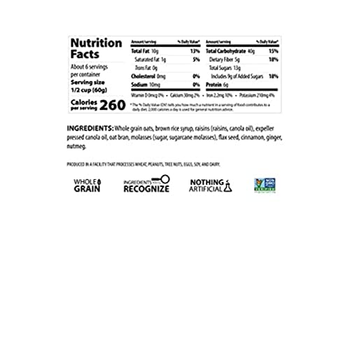 Erin Bakers Homestyle Granola, Oatmeal Raisin, Ancient Grains, ...