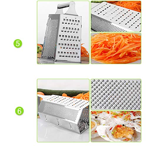 Box Graters For Kitchen | 6 Sided | Cheese Grater For Kitchen St