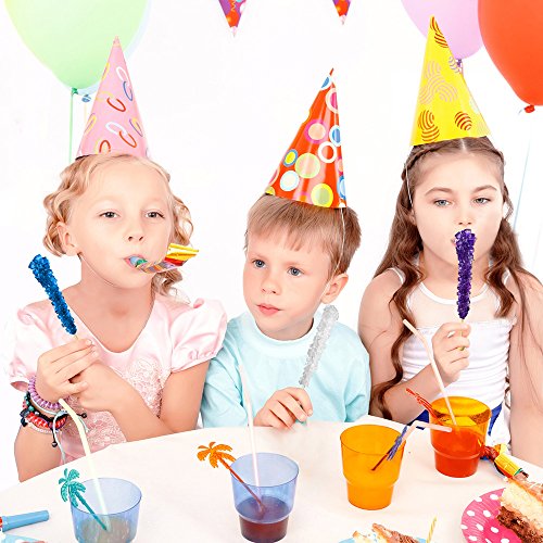 Extra Large Rock Candy Sticks 22G: 12 Original Lollipop - Whit