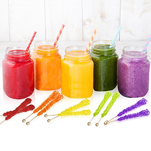 Extra Large Rock Candy Sticks 22G: 24 Watermelon Lollipop - Li