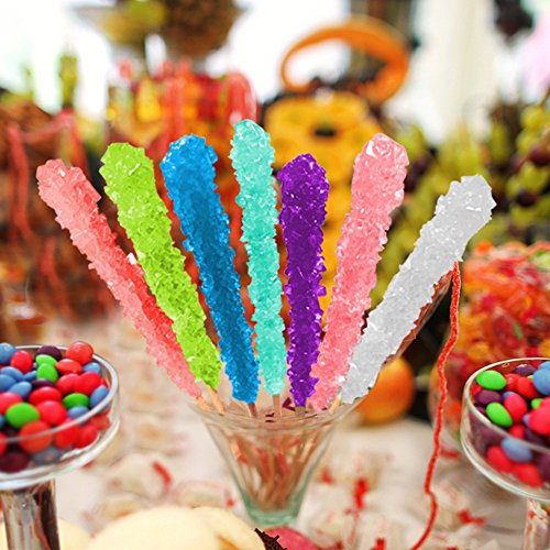 Extra Large Rock Candy Sticks 22G: 24 Watermelon Lollipop - Li