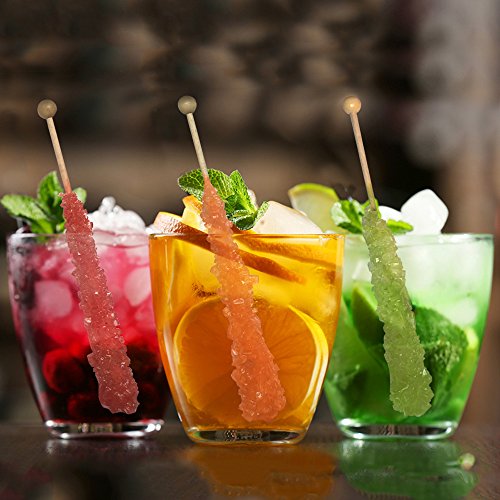 Extra Large Rock Candy Sticks 22G: 24 Watermelon Lollipop - Li