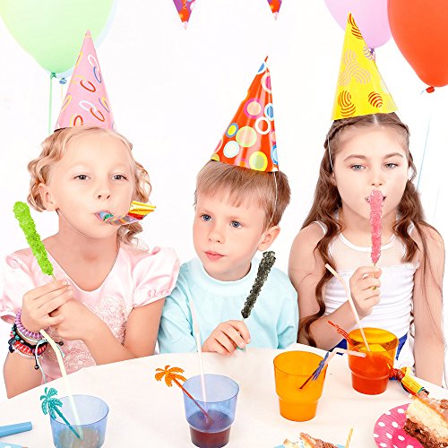 Extra Large Rock Candy Sticks 22G: 24 Watermelon Lollipop - Li