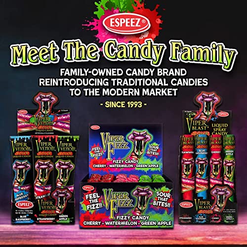 Viper Fizz – 48 Pieces Individually-Wrapped Sour Hard Candy Vari...