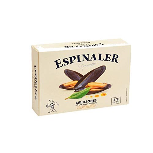 Espinaler Mussels In Pickled Sauce 6/8 Premium Line 120 Grams
