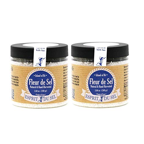 Espirit Du Sel - Fleur De Sel 2 Pack Two 5.64 Oz Jars - All Na