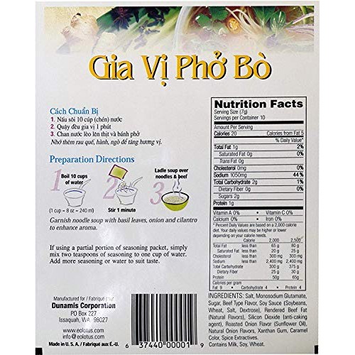 Essence Of Lotus Instant Beef Pho Broth For Vietnamese Noodle So