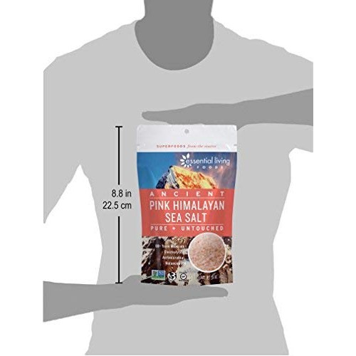 Essential Living Foods Pink Himalayan Sea Salt - Vegan, Non-Gmo,