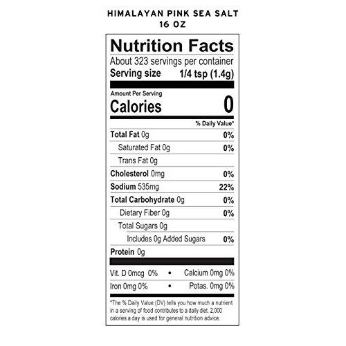 Essential Living Foods Pink Himalayan Sea Salt - Vegan, Non-Gmo,