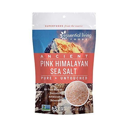 Essential Living Foods Pink Himalayan Sea Salt - Vegan, Non-Gmo,