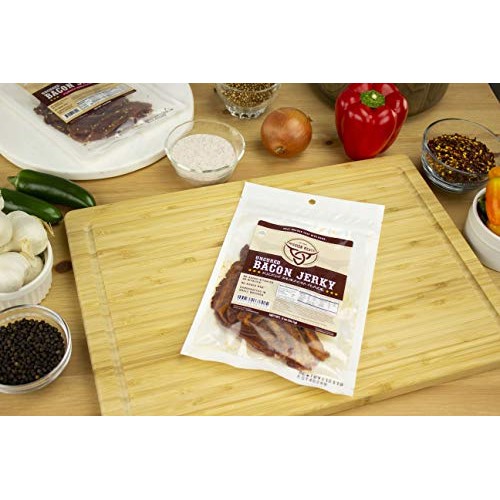Delicious Uncured Real Bacon Jerky Hand Crafted Small Batch Kick