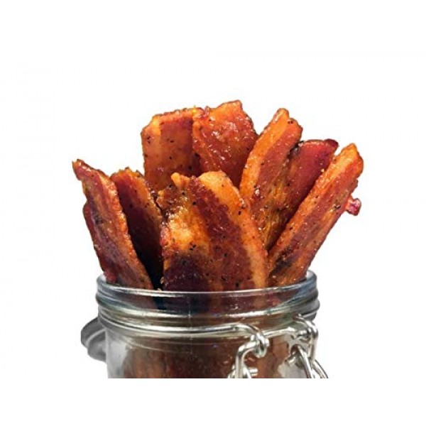 Delicious Uncured Real Bacon Jerky Hand Crafted Small Batch Kick...