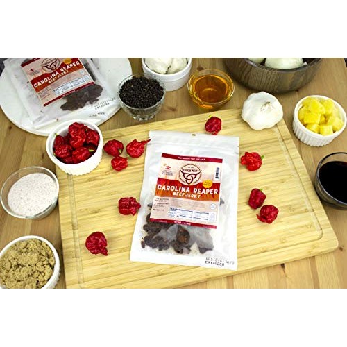 Mission Meats Carolina Reaper Grass-Fed Beef Jerky Hand Crafted