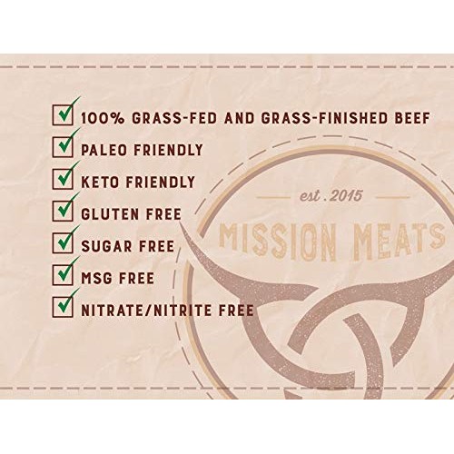 Mission Meats Gift Box Keto Sugar Free Grass-Fed Beef Snacks Sti
