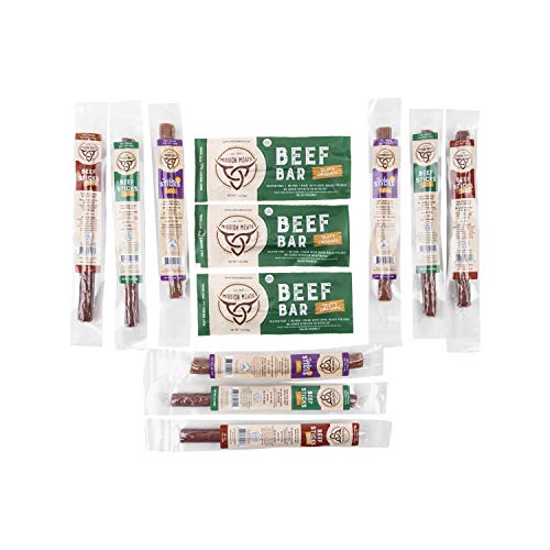 Mission Meats Gift Box Keto Sugar Free Grass-Fed Beef Snacks Sti