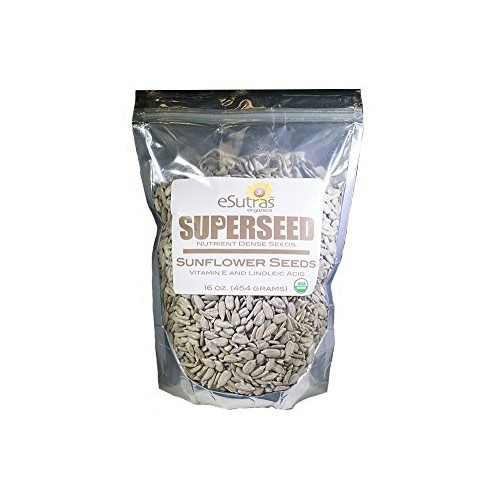 Esutras Organics Sunflower Seeds, 16 Ounce