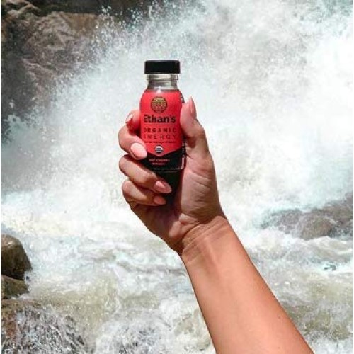 Ethan’S Organic Energy Drink, Tart Cherry Ginger Flavor, Vegan,