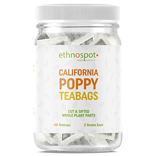 California Poppy Tea - Pure California Poppy Teabags - 100% Natu...