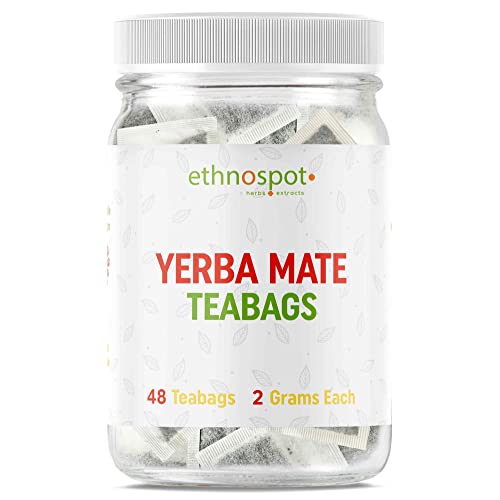 Yerba Mate Teabags - Pure Yerba Tea - 100% Natural Herbal Tea Fo...