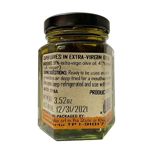 Etimo Pantelleria Caper Leaves In Extra Virgin Olive Oil 3.52 Ou