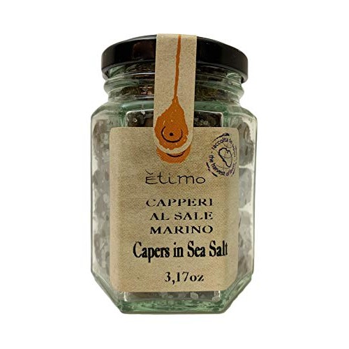 Etimo Pantelleria Capers In Sea Salt 3.17 Ounce