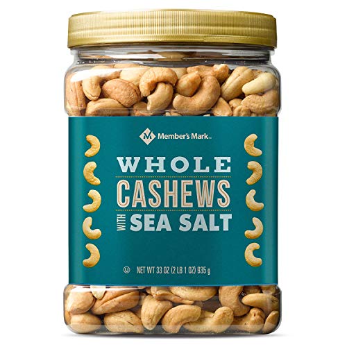 Members Mark Roasted Whole Cashews With Sea Salt 33 Oz. - Scl