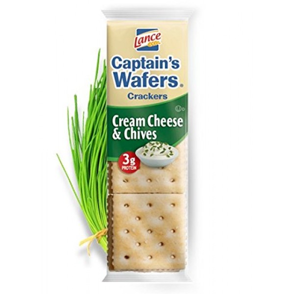 Lance Captains Wafers Cream Cheese &Amp; Chives Crackers 40 Ct. Vevo