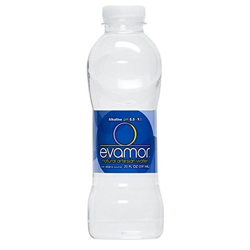 Evamor Natural Alkaline Artesian Water-20 Fl Oz Pack Of 12 -Al