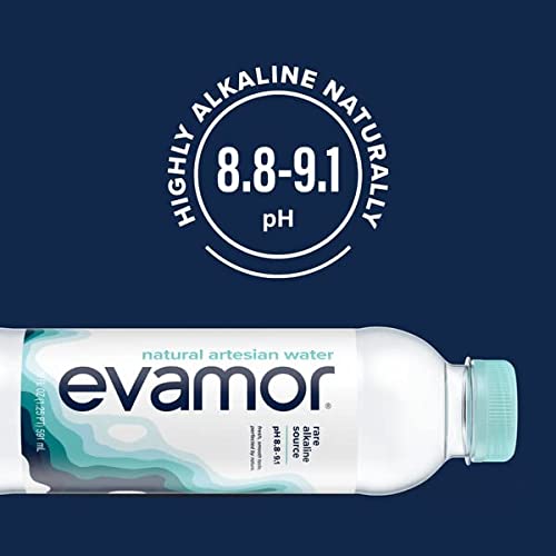Evamor Natural Alkaline Artesian Water, 32-oz Bottles Pack of 6