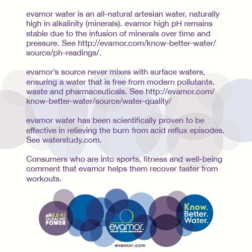 Evamor Natural Alkaline Artesian Water-Alkaline Natural Artesian