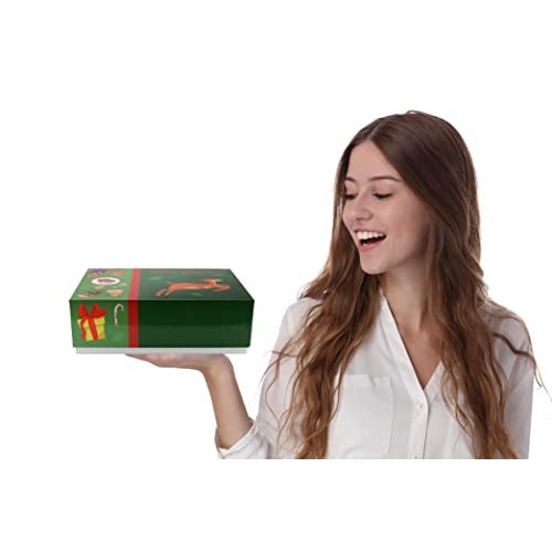 Christmas Chocolate &Amp; Snacks Variety New Year Gift Box Basket -G