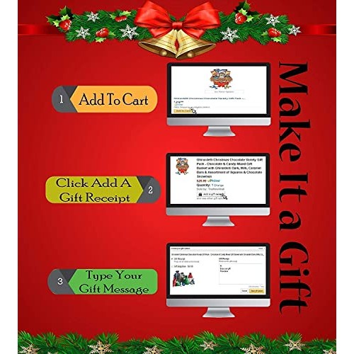 Christmas Chocolate &Amp; Snacks Variety New Year Gift Box Basket -G