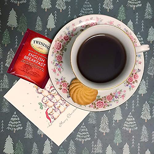 Twinings Tea Bags Sampler In Big Size Bamboo Tea Bag Organizer