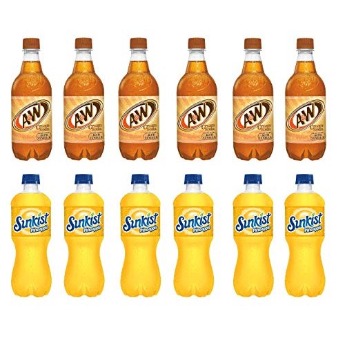 Luv Box-Variety Soft Drinks Pack , 20 Oz , Pack Of 12,A&Amp;W Cream