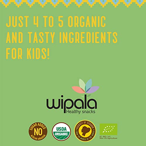 Wipala KIDS Organic Fruit Bars, Mango & Kale, Vegan, Non-GMO, He...