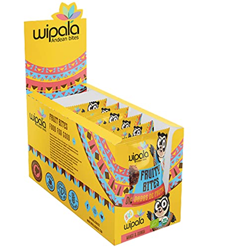Wipala KIDS Organic Fruity BITES, Mango, Quinoa & Banana. Dairy ...
