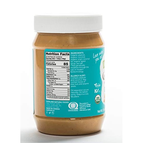 Everland Organic Coconut Peanut Butter | Infused With Virgin Coc