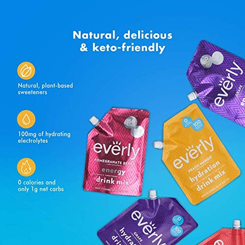Everly Hydration - Drink Mix Powder, Sugar Free, Natural Sweeten