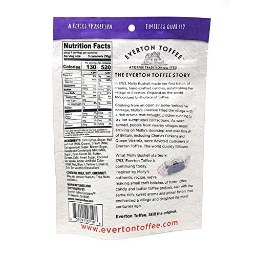 Everton Toffee Butter Toffee Caramels, Licorice Flavor 4 Oz. Ba