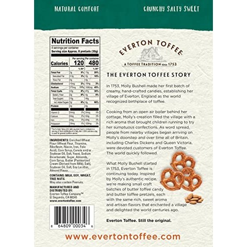 Everton Toffee Butter Toffee Pretzels, Roasted Almond Flavor 4