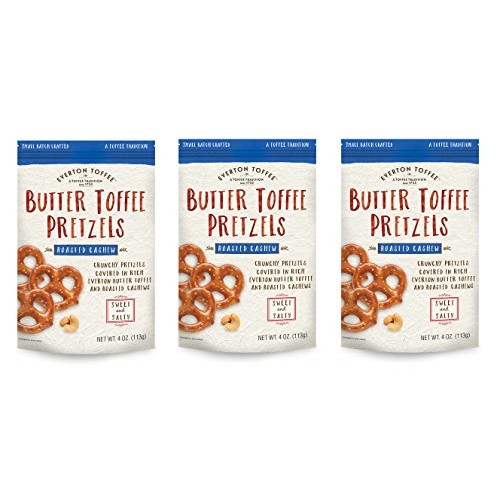 Everton Toffee Butter Toffee Pretzels, Roasted Cashew Flavor 4