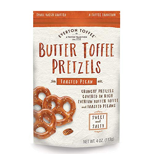 Everton Toffee Butter Toffee Pretzels, Toasted Pecan Flavor 4 O