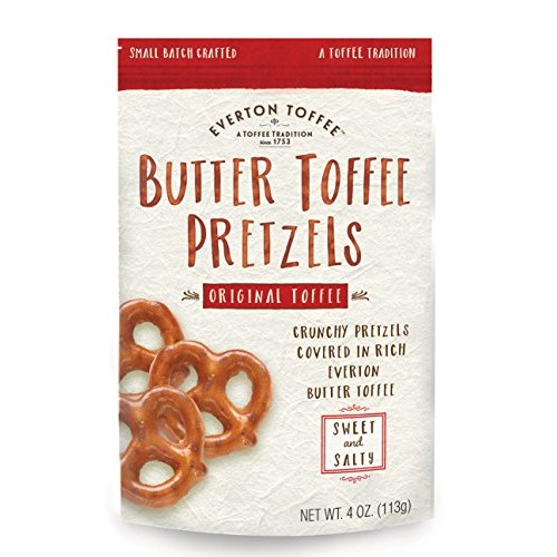 Everton Toffee Butter Toffee Pretzels, Variety Pack 4 Oz. Bag,