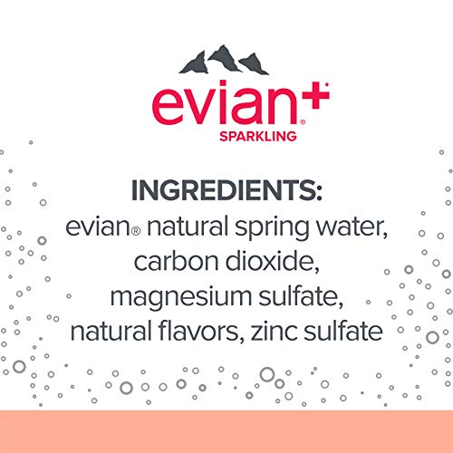 evian + Sparkling Mineral Enhanced with Magnesium & Zinc Drink, ...