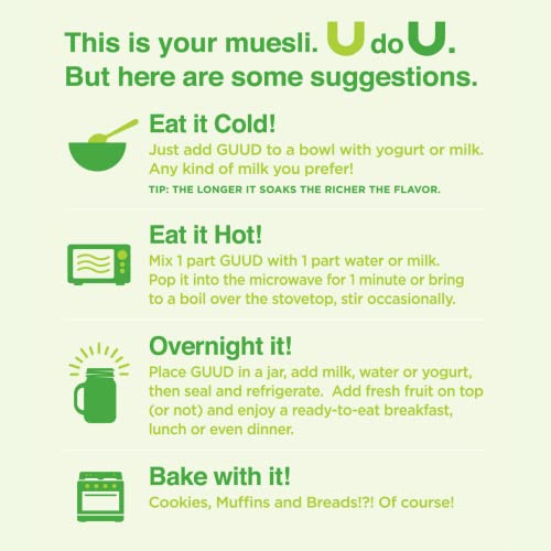 GUUD Fruity Almond Muesli Cereal, 40 Ounce, Gluten Free, Oats, R...