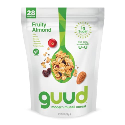 GUUD Fruity Almond Muesli Cereal, 40 Ounce, Gluten Free, Oats, R...