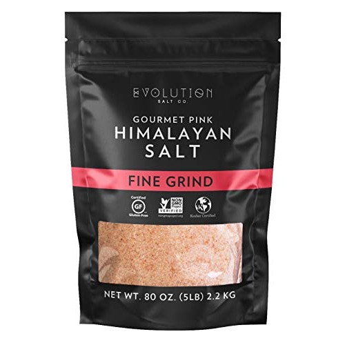 Evolution Salt Gourmet Pink Himalayan Fine Grind, 5 lb