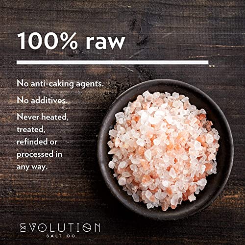 Evolution Salt Himalayan Gourmet Pink Salt, 100% Pure and Raw Wi...