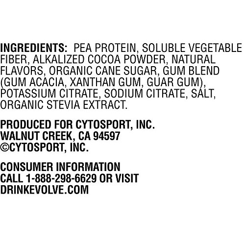 Evolve Plant Based Protein Powder, Double Chocolate, 20G Vegan P