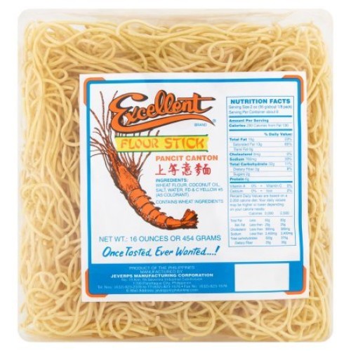 Excellent Pancit Canton Noodles, 16Oz 454G